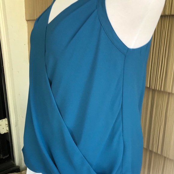 NWT Naked Zebra teal blue crossover tank - Picture 2 of 3
